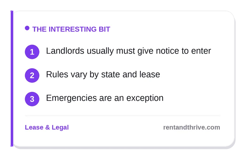 Landlord Entry Rights: When Can Your Landlord Come In? – key takeaways