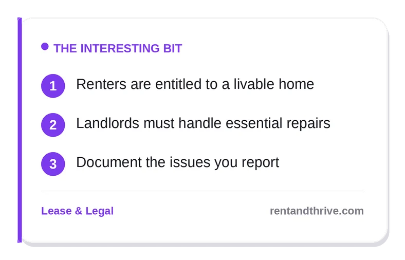 Habitability Standards: What Renters Are Legally Entitled To – key takeaways