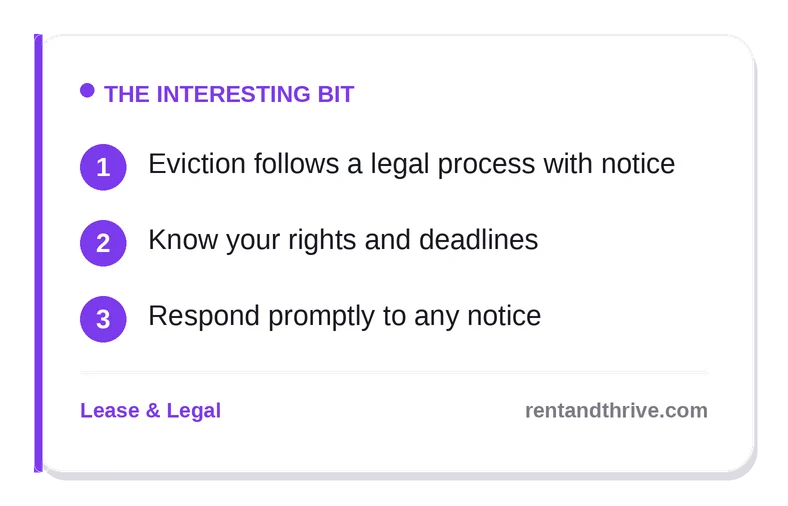 Eviction Process Explained: What Renters Need to Know – key takeaways