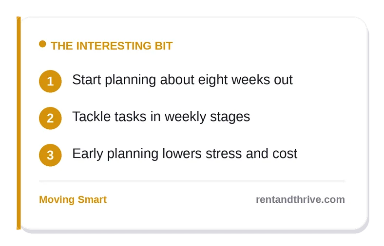 The Ultimate Moving Checklist: 8 Weeks Before Move-In Day – key takeaways