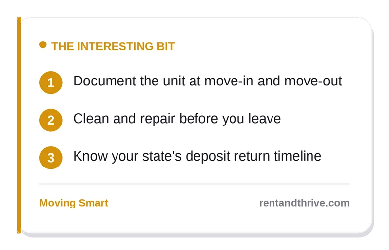 How to Get Your Security Deposit Back in Full – key takeaways