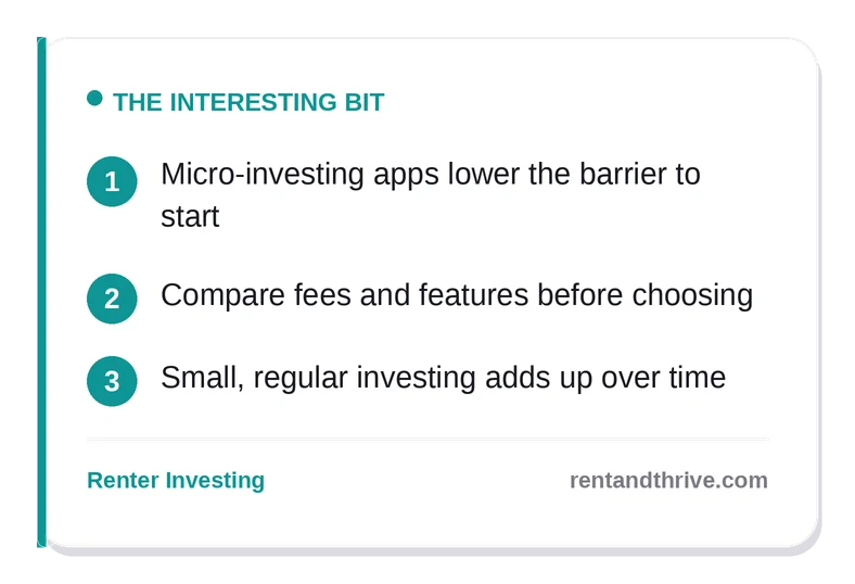 Micro-Investing Apps for Renters: Acorns, Stash, and Robinhood Compared – key takeaways