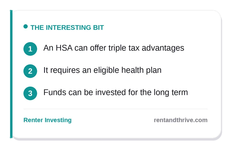 HSA as an Investment Account: The Triple Tax Advantage Renters Ignore – key takeaways