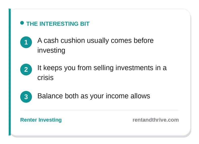 Emergency Fund vs. Investing: Which Should Renters Prioritize? – key takeaways