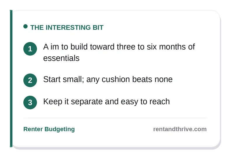 Emergency Fund for Renters: How Much Do You Really Need? – key takeaways