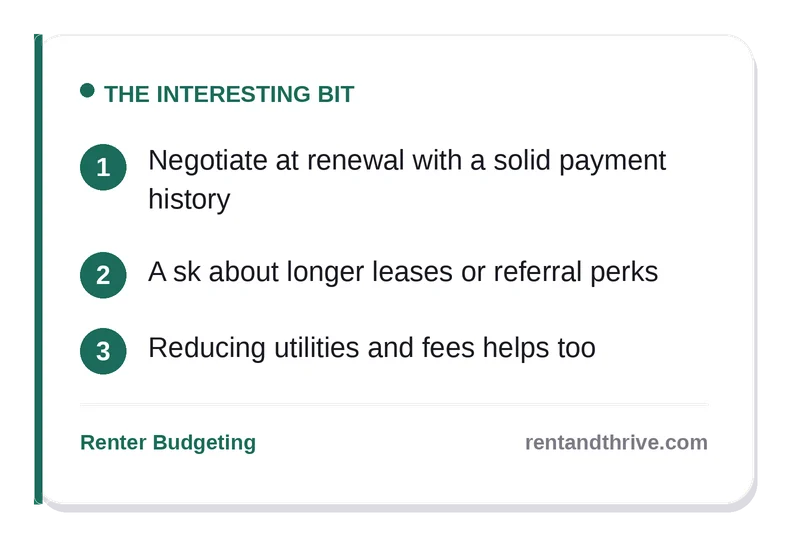 How to Save Money on Rent Without Moving – key takeaways